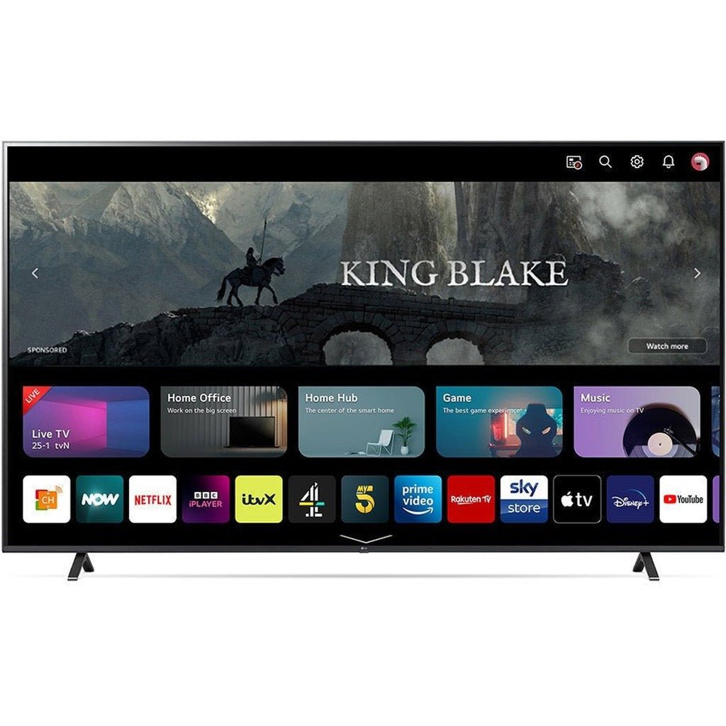 LG UR78 86" 4K UHD LED Smart TV - Black | 86UR78006LB.AEK - TV 29" (73CM +) - Beattys of Loughrea