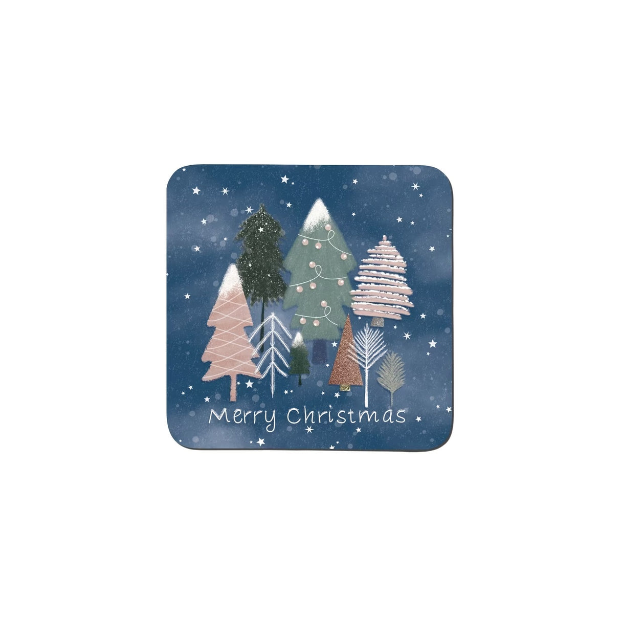 Denby Christmas Trees Set Of 6 Coasters