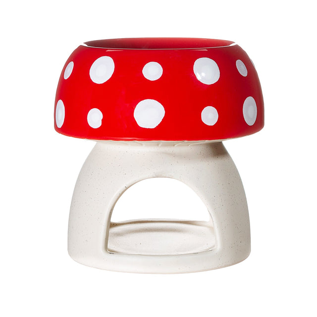 Red Mushroom Oil Burner - POT POURRI/AROMATHERAPY/OILS/DIFFUSER - Beattys of Loughrea