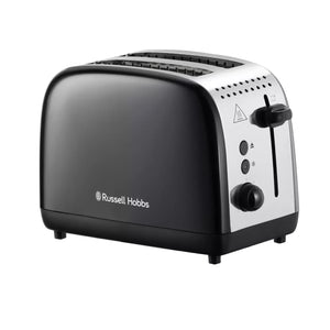 Russell Hobbs Stainless Steel 2 Slice Black Toaster 26550 - TOASTERS - Beattys of Loughrea