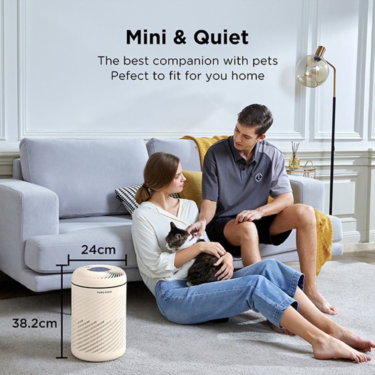 Pure Code APK-Z43PUK Mini Pet Air Purifier - DE HUMIDIFIER - Beattys of Loughrea