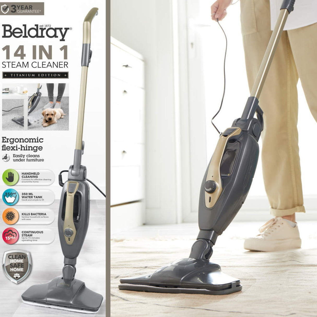 Beldray Titanium 14-in-1 Steam Cleaner