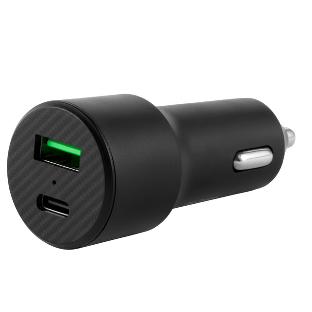 Intempo Car Charger – Dual Port Car Adapter, USB-A & USB Type-C Compatible - Beattys of Loughrea | www.beattys.ie