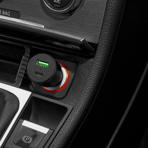 Intempo Car Charger – Dual Port Car Adapter, USB-A & USB Type-C Compatible - Beattys of Loughrea | www.beattys.ie