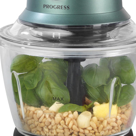 Progress Green Shimmer Glass Chopper - HAND BLENDERS CHOPPERS - Beattys of Loughrea