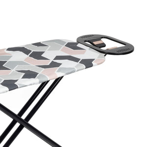 Beldray Ironing Board Geometric Charcoal 115 x 36cm - IRONING BOARDS - Beattys of Loughrea