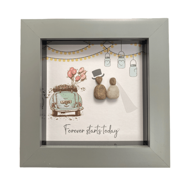 Mini Pebble Art Forever Starts Today - Grey - PICTURES, PAINTINGS - Beattys of Loughrea
