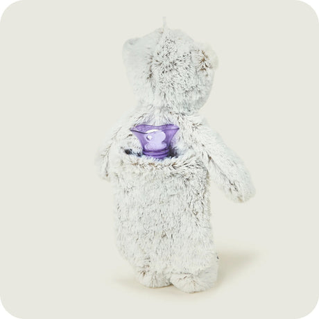 Warmies 3D Square Hot Water Bottle Marshmallow Bear - H/H - HOT WATER BOTTLE - Beattys of Loughrea