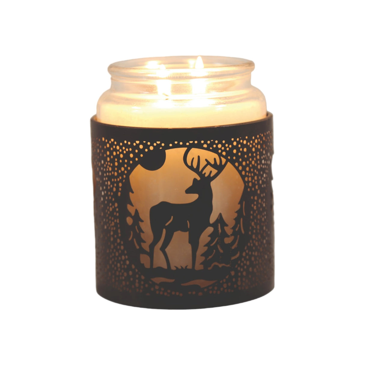 Tealight Wax Melter and Candle Holder - Black Stag 10.5cm