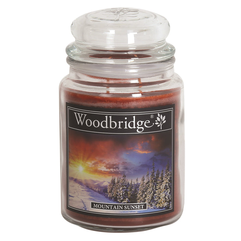 Mountain Sunset Woodbridge Large Scented Candle Jar - CANDLES - Beattys of Loughrea