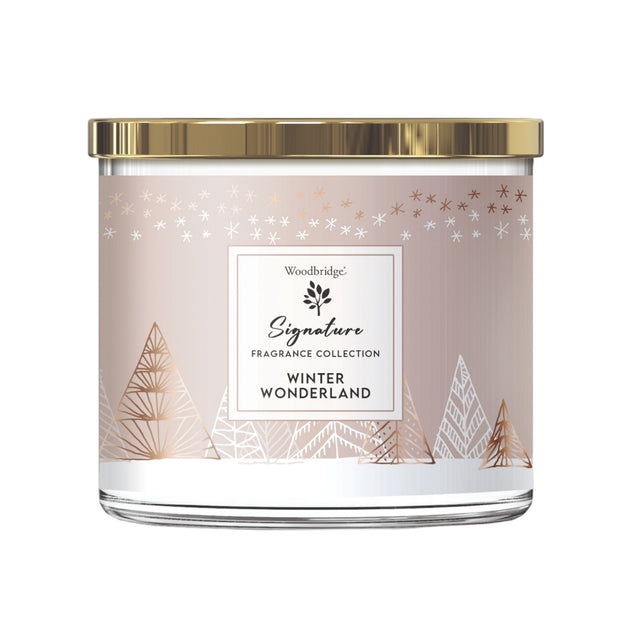 Winter Wonderland Wax Tumbler Candle Jar by Woodbridge 410g - CANDLES - Beattys of Loughrea