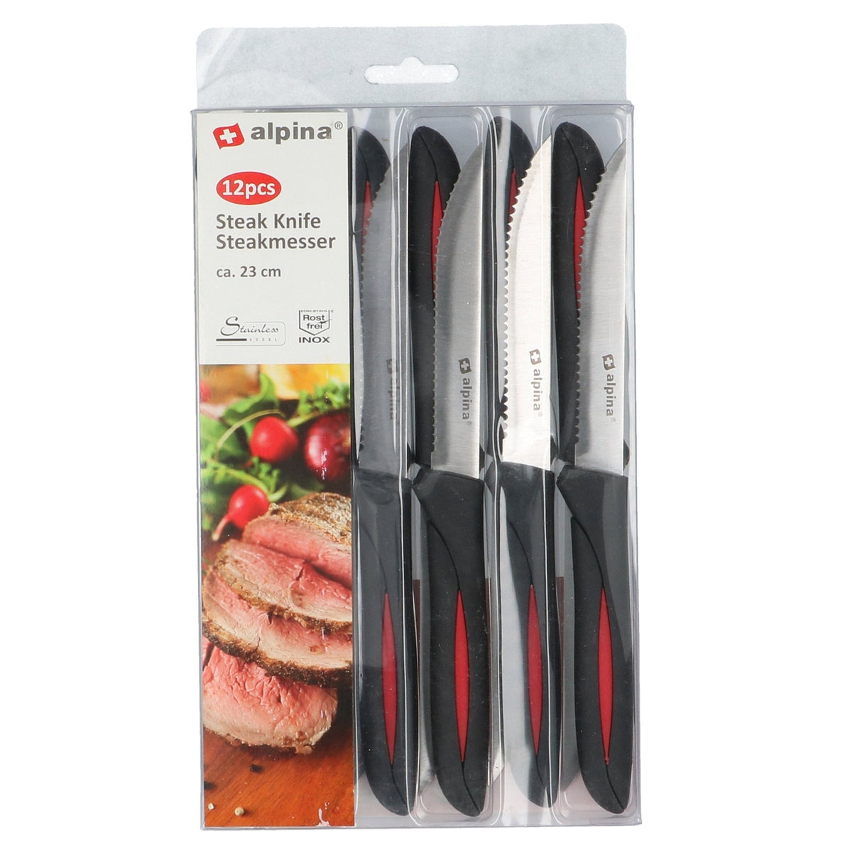 ALPINA Steak Knives 12pcs - CUTLERY/KNIFE SET/BLOCK - Beattys of Loughrea