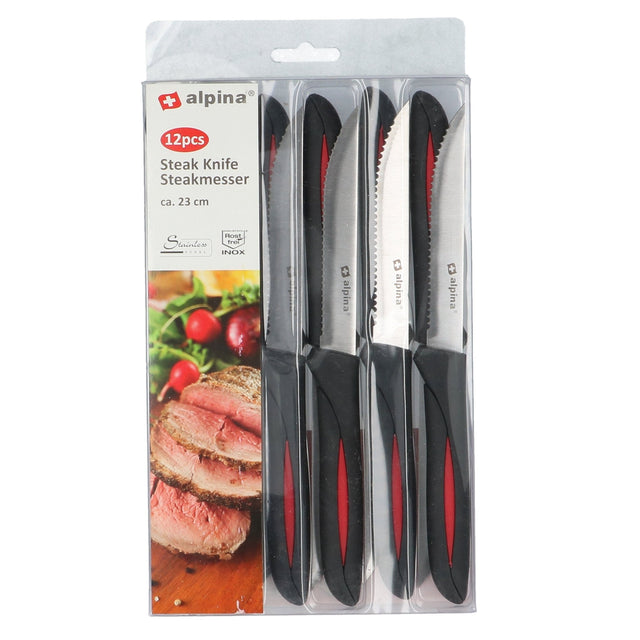 ALPINA Steak Knives 12pcs - CUTLERY/KNIFE SET/BLOCK - Beattys of Loughrea