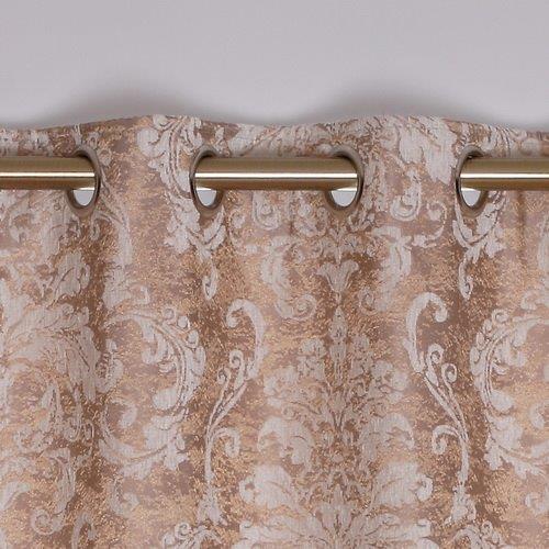 Abel 90" x 90" Salmon Interlined Eyelet Curtains - CURTAINS - READY MADE - Beattys of Loughrea
