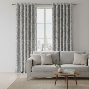 EA Designs Cloud Oyster Interlined Eyelet Curtains (90" x 90") - CURTAINS - READY MADE - Beattys of Loughrea