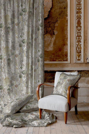 Wildflowers 66"x 72" Lined Eyelet Curtains Natural - CURTAINS - READY MADE - Beattys of Loughrea