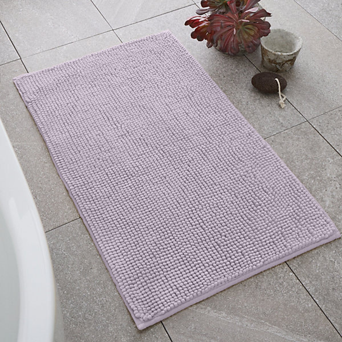 Catherine Lansfield Bathroom Bobble Bath Mat Lilac - BATH MATS/SETS - Beattys of Loughrea