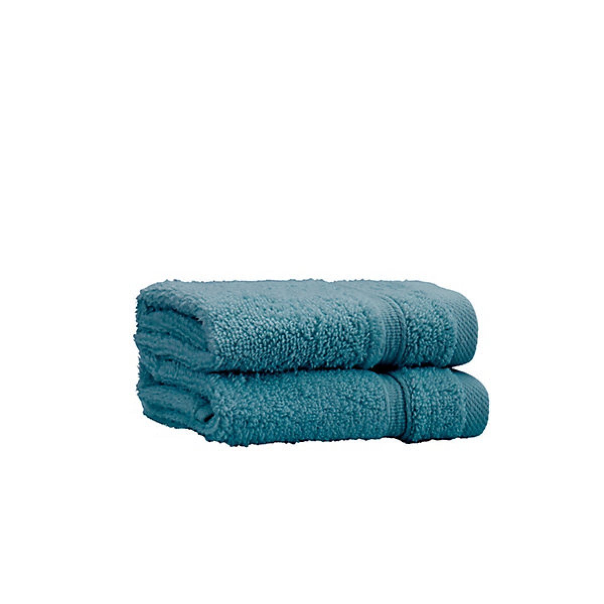 Catherine Lansfield Zero Twist Cotton Face Cloth Pair Teal Green - TOWELS FACECLOTHS - Beattys of Loughrea