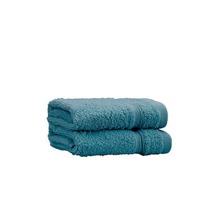 Catherine Lansfield Zero Twist Cotton Face Cloth Pair Teal Green - TOWELS FACECLOTHS - Beattys of Loughrea
