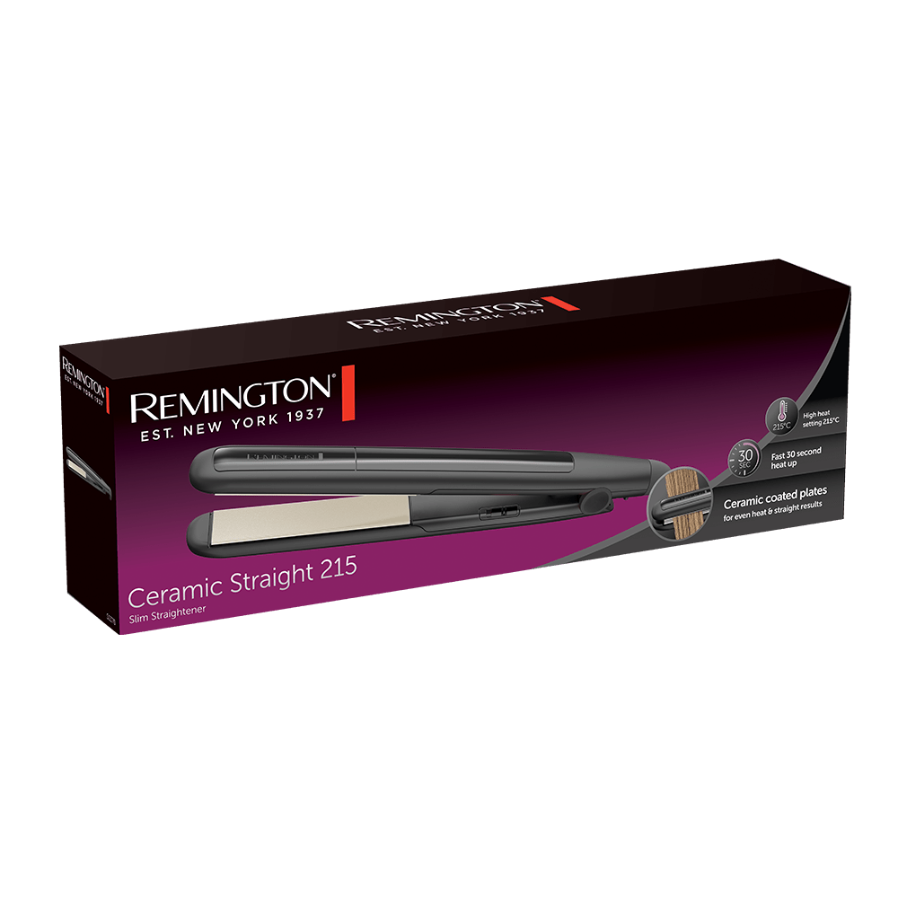 Remington 215 Slim Ceramic Hair Straightener S1370 - CURLERS/CRIMPERS/STRAIGHTENERS - Beattys of Loughrea