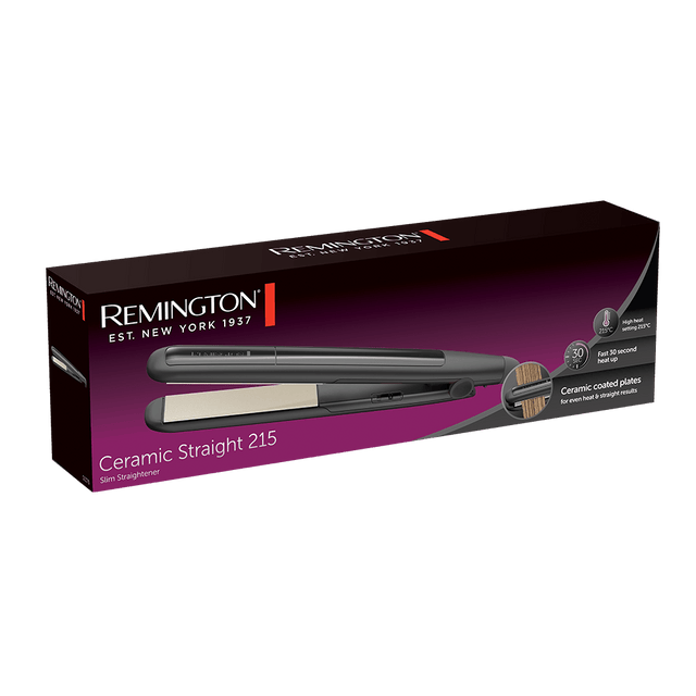 Remington 215 Slim Ceramic Hair Straightener S1370 - CURLERS/CRIMPERS/STRAIGHTENERS - Beattys of Loughrea