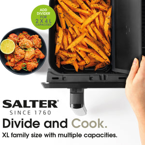 Salter Fuzion Dual Air Fryer - 8L - DEEP FAT FRYERS/ AIR FRYER - Beattys of Loughrea