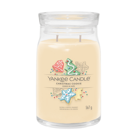Christmas Cookie Signature Large Jar Yankee Candle 567g - CANDLES - Beattys of Loughrea