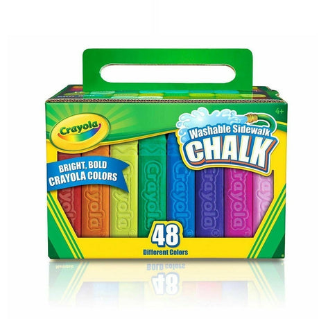 Crayola Box 48pc Washable Sidewalk Chalk - Beattys of Loughrea | www.beattys.ie