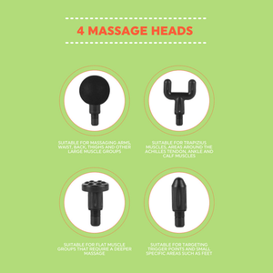 Salter Mini Electric Massage Gun - White - HEAT MASSAGERS - Beattys of Loughrea