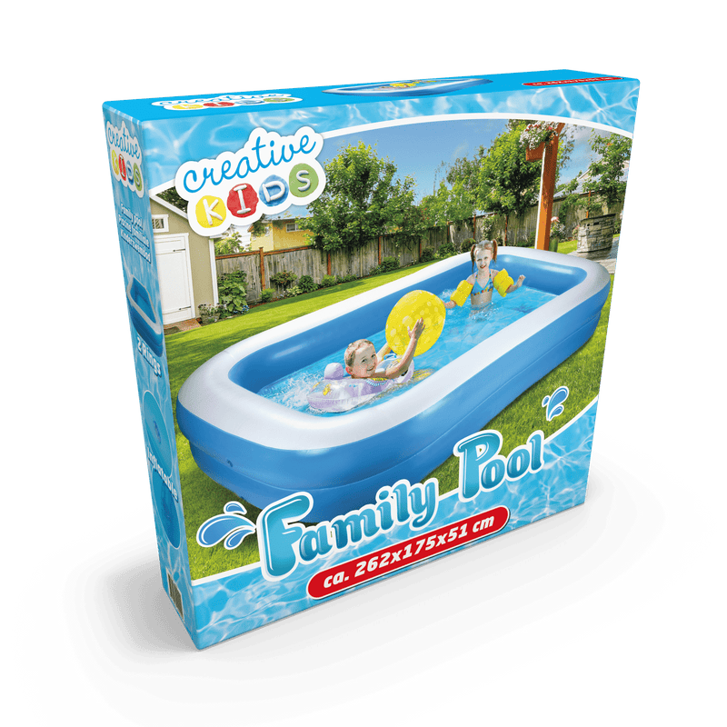 Creative Kids 2.62mt Jumbo Paddling Pool - SWINGS/SLIDE OUTDOOR GAMES - Beattys of Loughrea