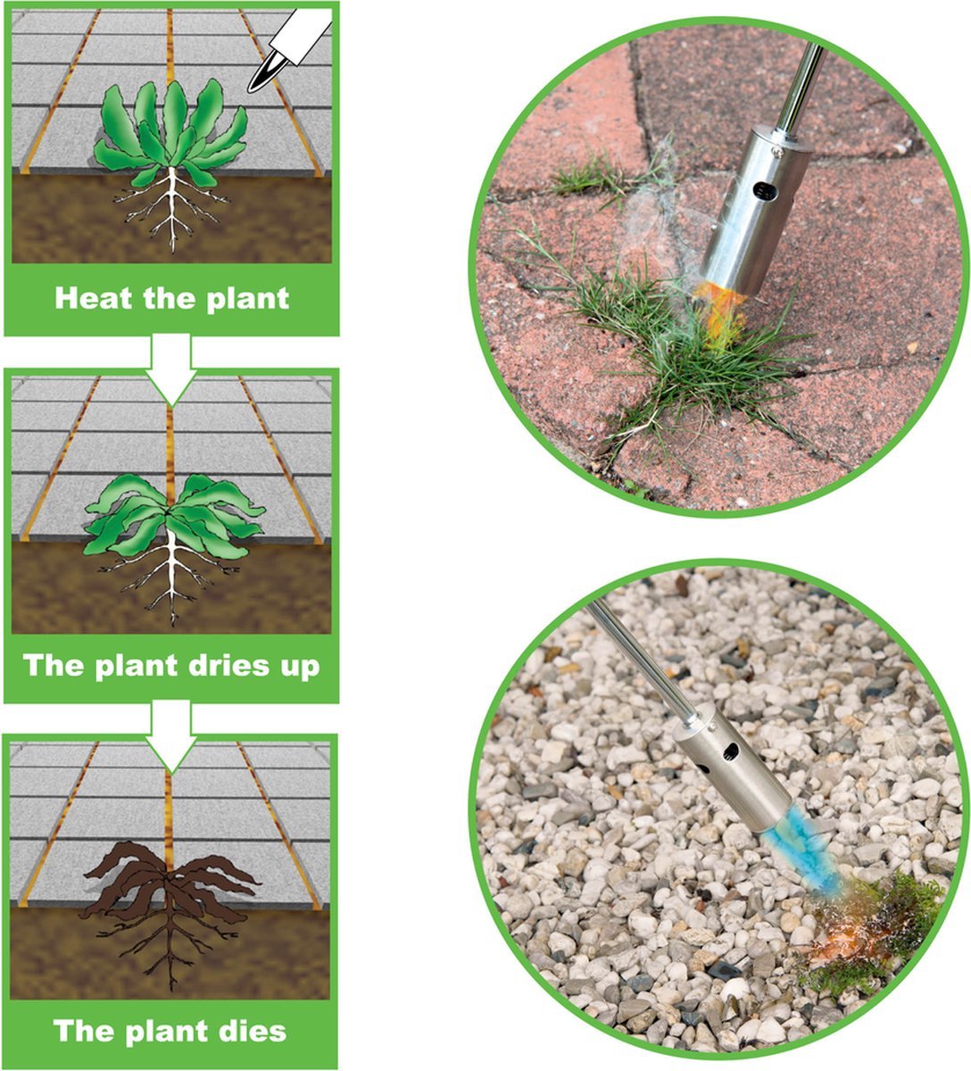 Kinzo Gas Weed Burner with Piezo Ignition 80cm - GAS LAMPS - Beattys of Loughrea
