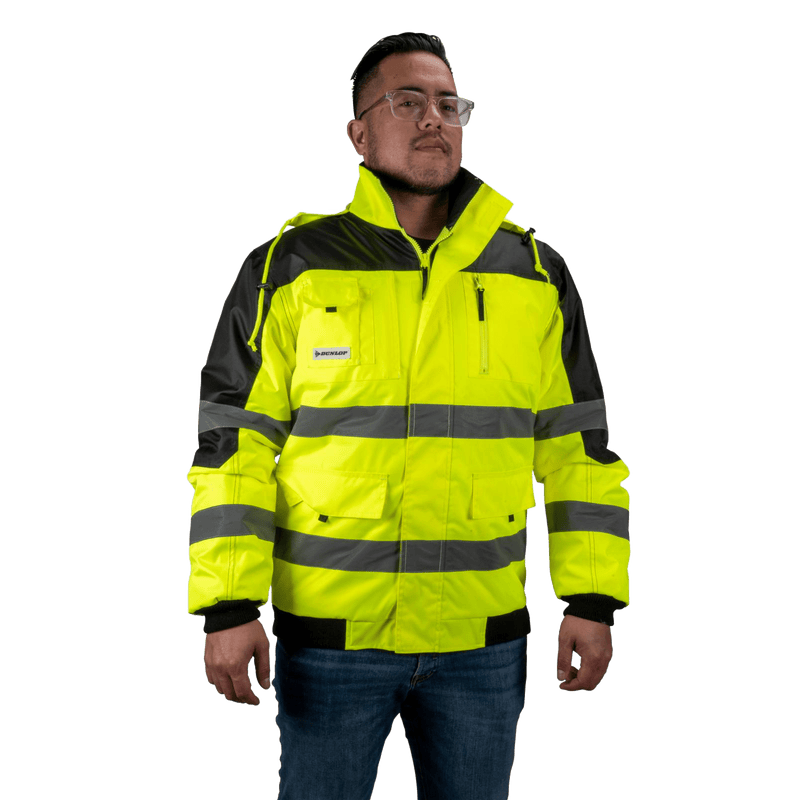 Dunlop Hi-Vis Safety Jacket Size XL - JACKET/ BODYWARMER - Beattys of Loughrea