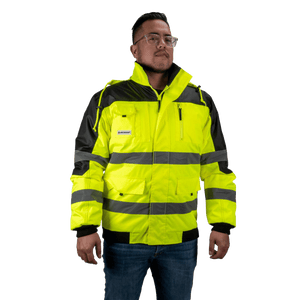Dunlop Hi-Vis Safety Jacket Size XXXL - JACKET/ BODYWARMER - Beattys of Loughrea