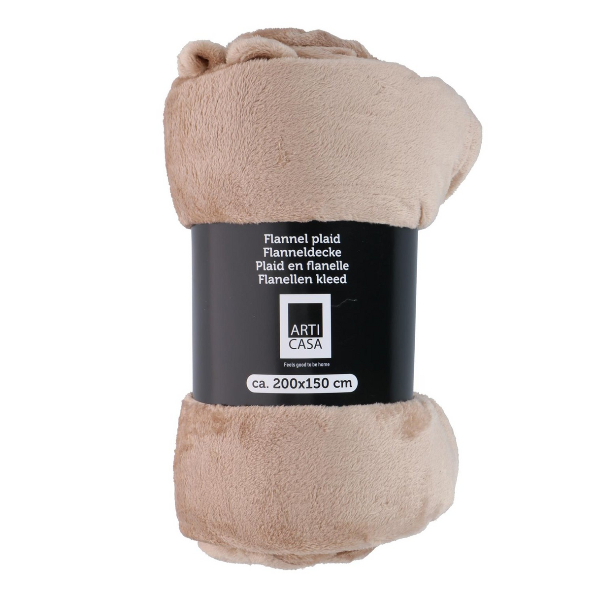 ARTICASA Fleece Throw 200 x 150cm Beige
