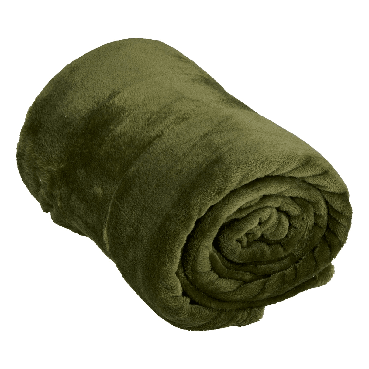 ARTICASA Fleece Throw 200 x 150cm Dark Green - THROWS/BLANKETS - Beattys of Loughrea