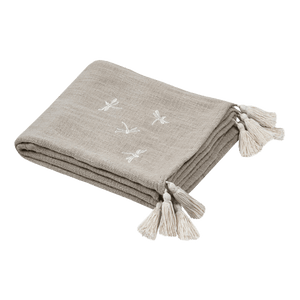 Butine Throw Natural 125 x 180cm - THROWS/BLANKETS - Beattys of Loughrea
