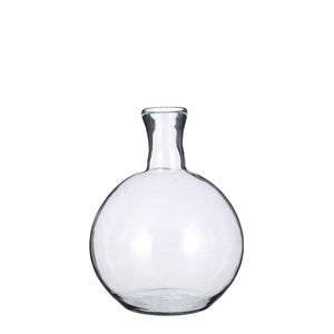 Lilou Recycled Glass Vase Transparent 31 x 22cm - GLASS GIFTWARE - DEC STONES - Beattys of Loughrea