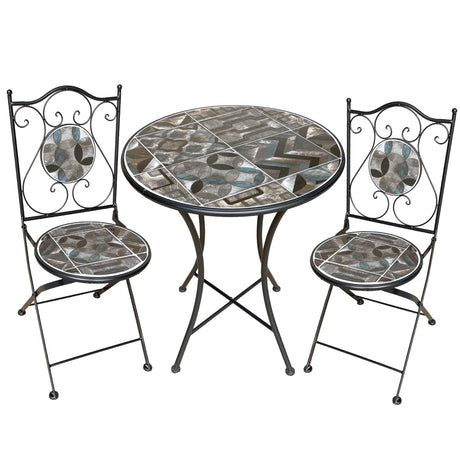 Santona Two Seater Metal Framework Bistro Set - BISTRO SET 2 PERSON - Beattys of Loughrea
