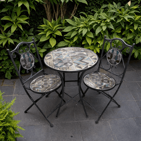 Santona Two Seater Metal Framework Bistro Set - BISTRO SET 2 PERSON - Beattys of Loughrea