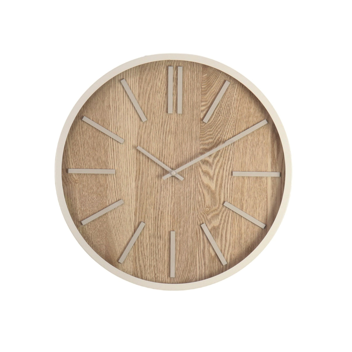 Light Grey Metal Wall Clock 40cm