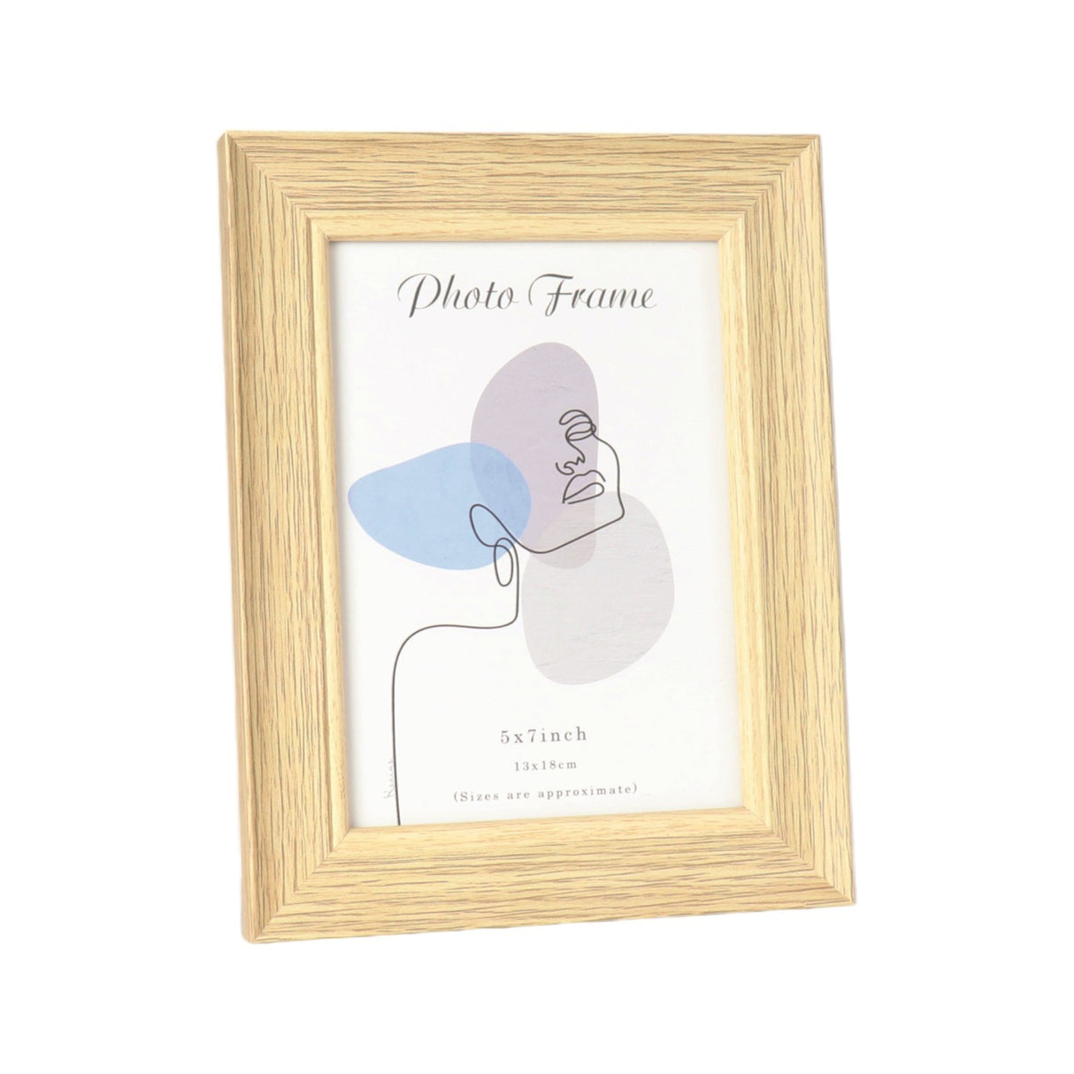 Wooden Lightwood Effect Photo Frame 5x7