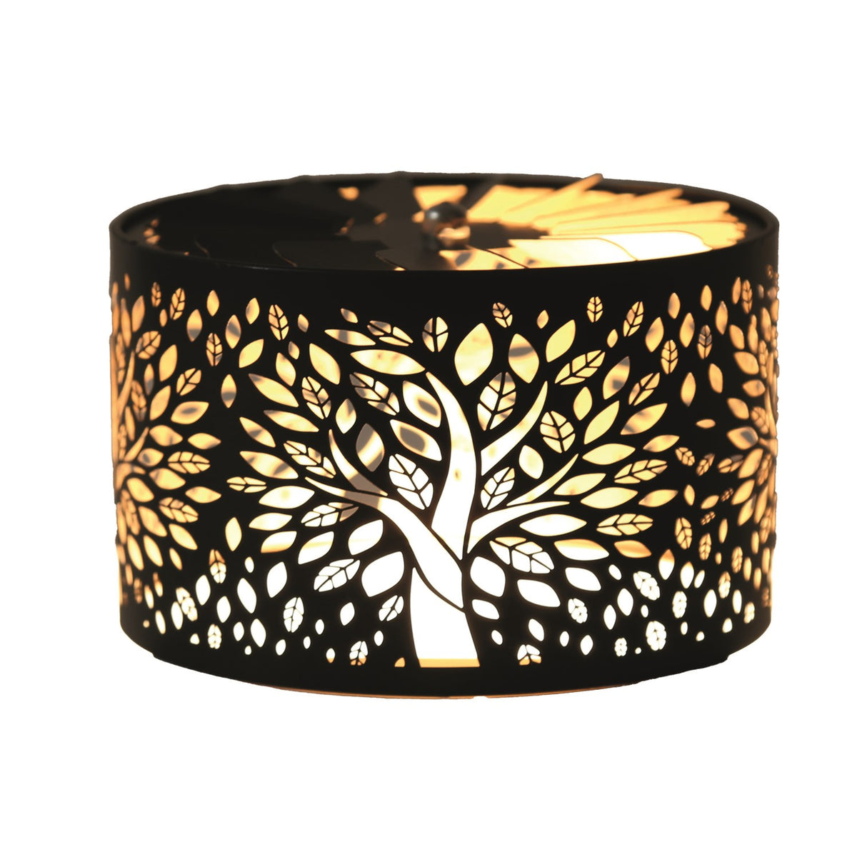 Carousel Shade Metal Silhouette - Black & Gold Tree of Life