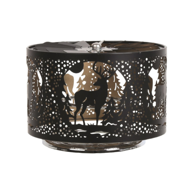 Carousel Shade Metal Silhouette - Black & Gold Stag