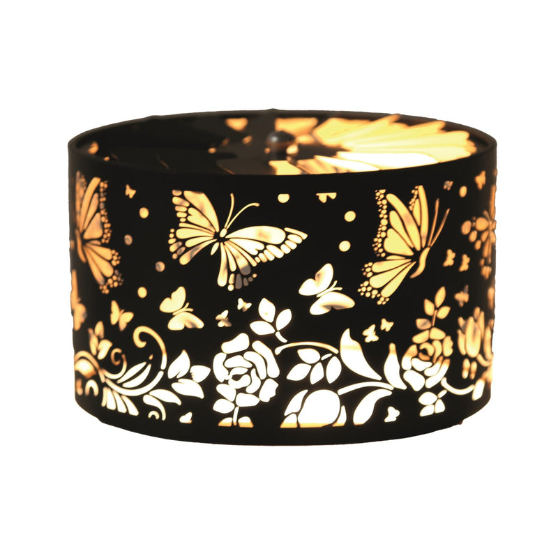 Carousel Shade Metal Silhouette - Black & Gold Butterfly 13cm
