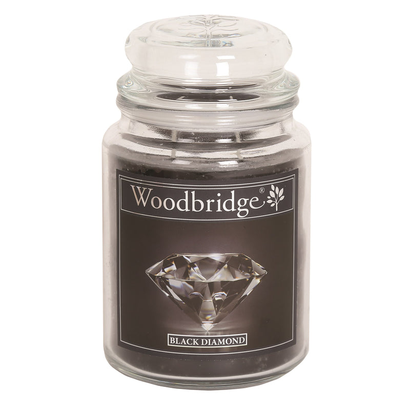 Black Diamond Woodbridge Large Scented Candle Jar