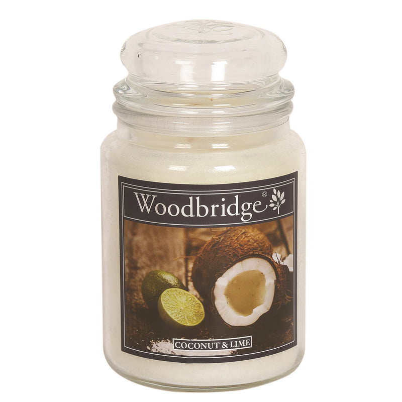 Coconut & Lime Woodbridge Large Scented Candle Jar