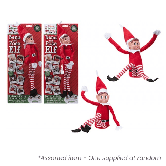 Elves Behavin' Badly 12" Bendable Poseable Elf Assorted - One Supplied* - Beattys of Loughrea | www.beattys.ie