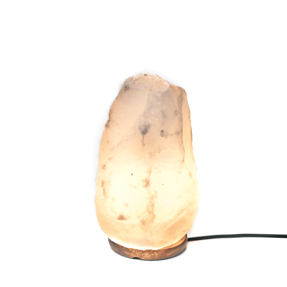 Heaven Spring White Salt Lamp 5 - 7Kg - TABLE/BEDSIDE LAMPS - Beattys of Loughrea