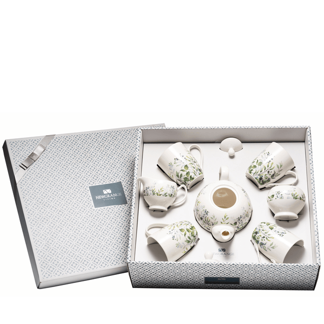 Newgrange Living Green Floral Bone China Tea Set - MUG SETS - Beattys of Loughrea