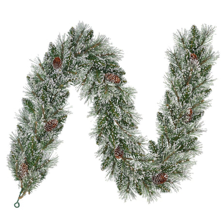 Vandans Garland Green Frosted 100 Tips 180 x 20cm - XMAS GARLANDS - Beattys of Loughrea
